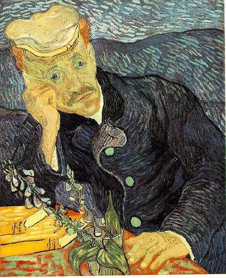 Vincent Van Gogh Portrait of Dr. Gachet was painted in June oil painting picture